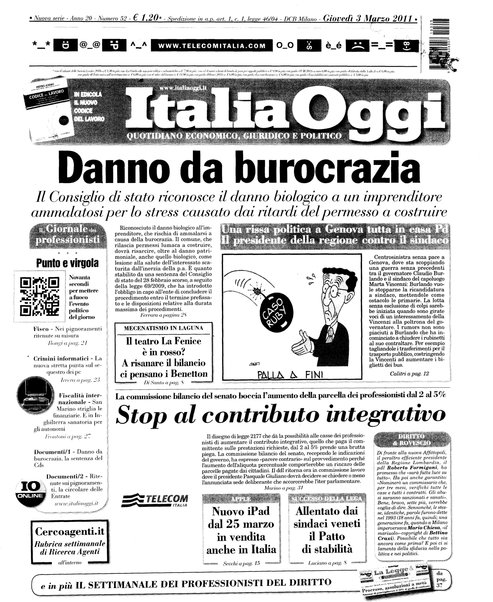 Italia oggi : quotidiano di economia finanza e politica